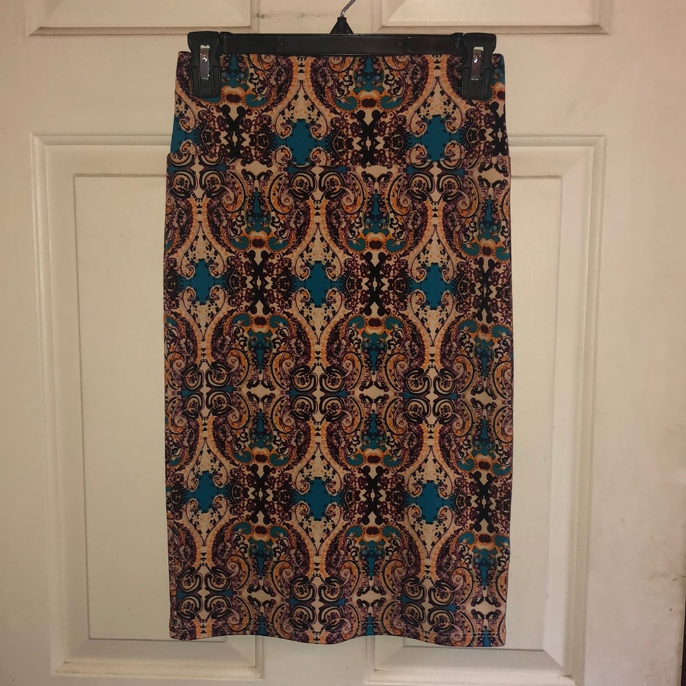 LuLaRoe paisley pencil skirt XS